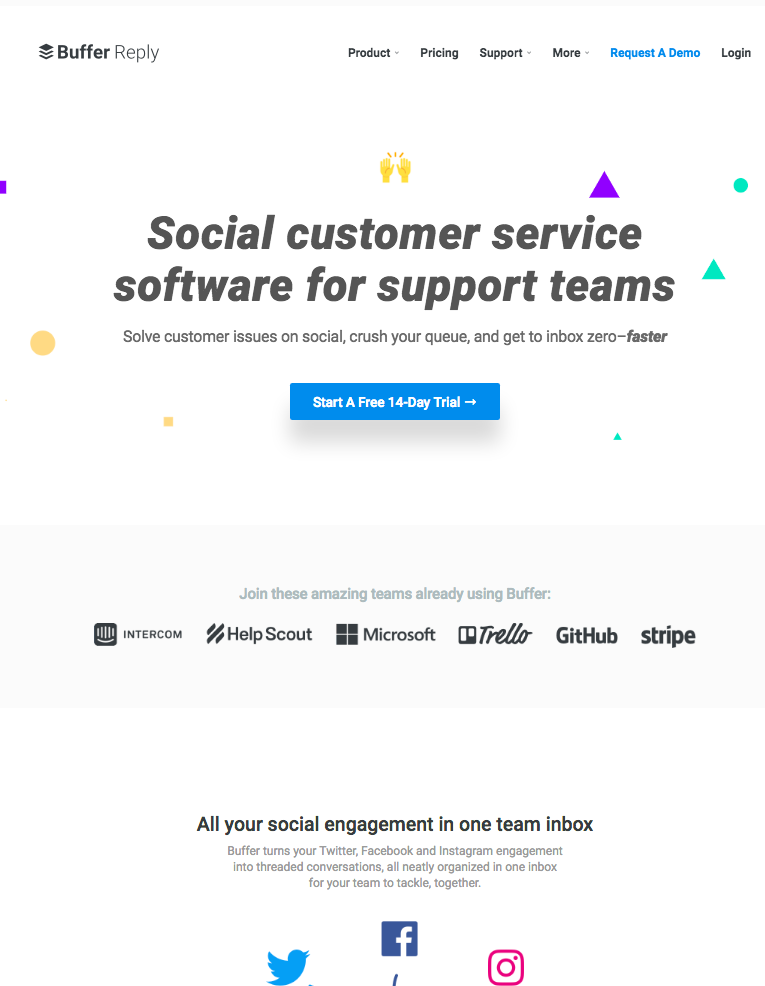 Landing page with CTA