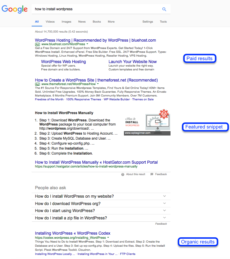 Search engine results screenshot