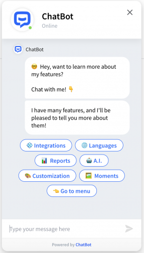 ChatBot templates